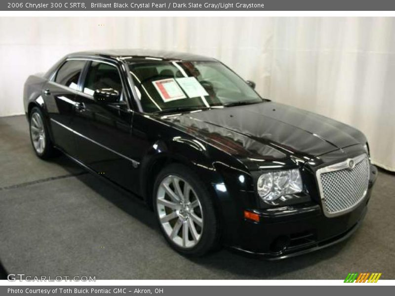 Brilliant Black Crystal Pearl / Dark Slate Gray/Light Graystone 2006 Chrysler 300 C SRT8