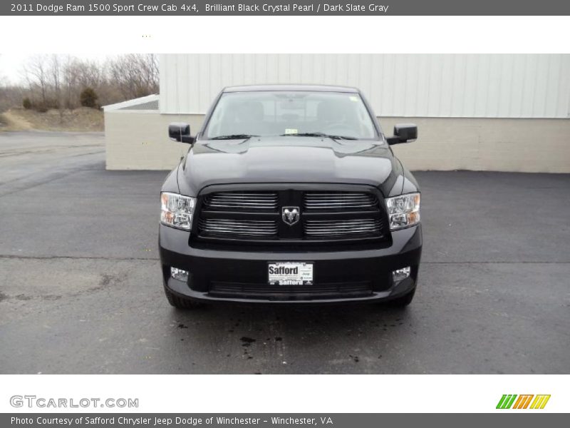 Brilliant Black Crystal Pearl / Dark Slate Gray 2011 Dodge Ram 1500 Sport Crew Cab 4x4
