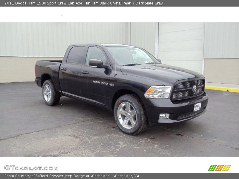  2011 Ram 1500 Sport Crew Cab 4x4 Brilliant Black Crystal Pearl