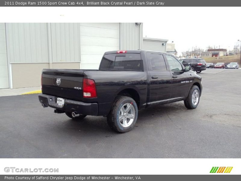  2011 Ram 1500 Sport Crew Cab 4x4 Brilliant Black Crystal Pearl