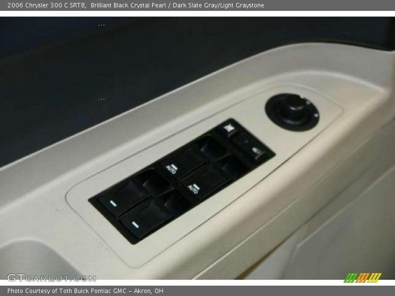 Brilliant Black Crystal Pearl / Dark Slate Gray/Light Graystone 2006 Chrysler 300 C SRT8