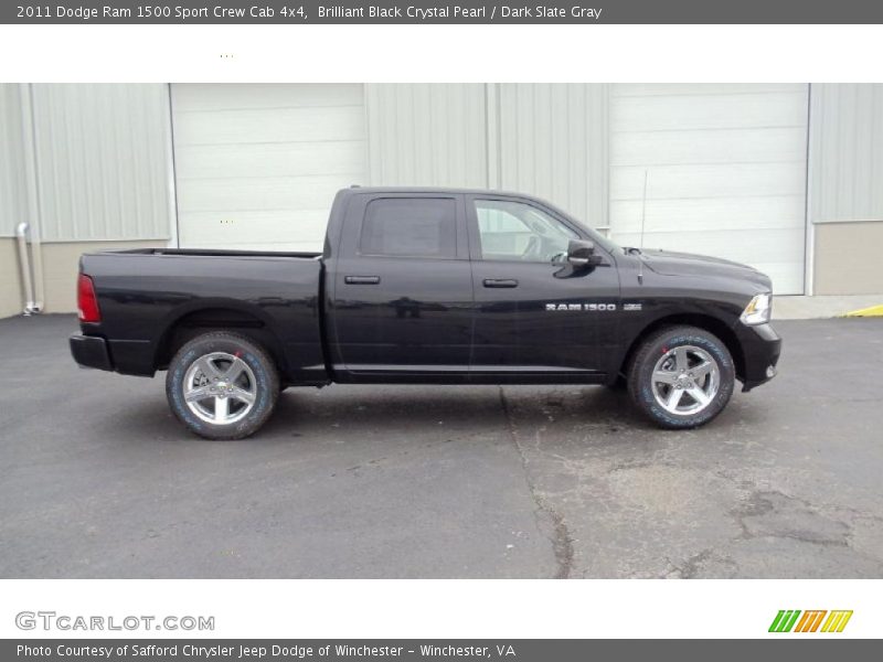 Brilliant Black Crystal Pearl / Dark Slate Gray 2011 Dodge Ram 1500 Sport Crew Cab 4x4