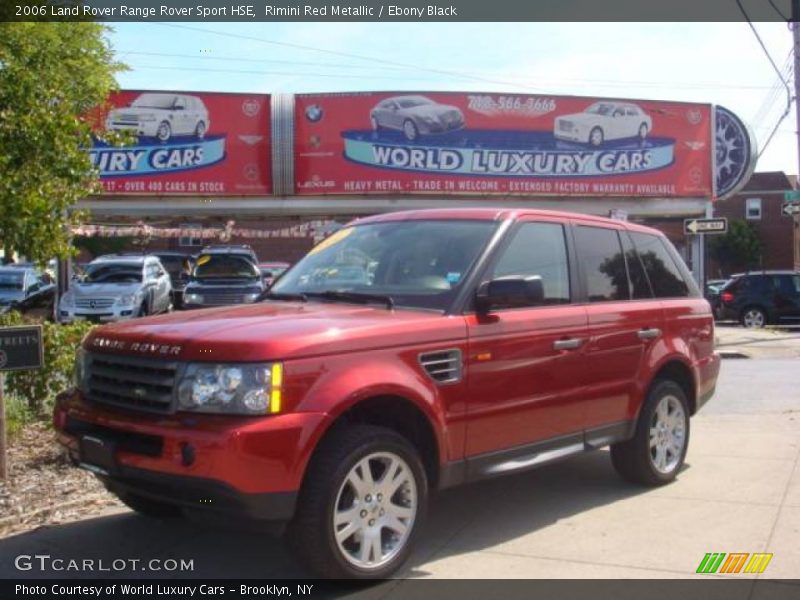 Rimini Red Metallic / Ebony Black 2006 Land Rover Range Rover Sport HSE