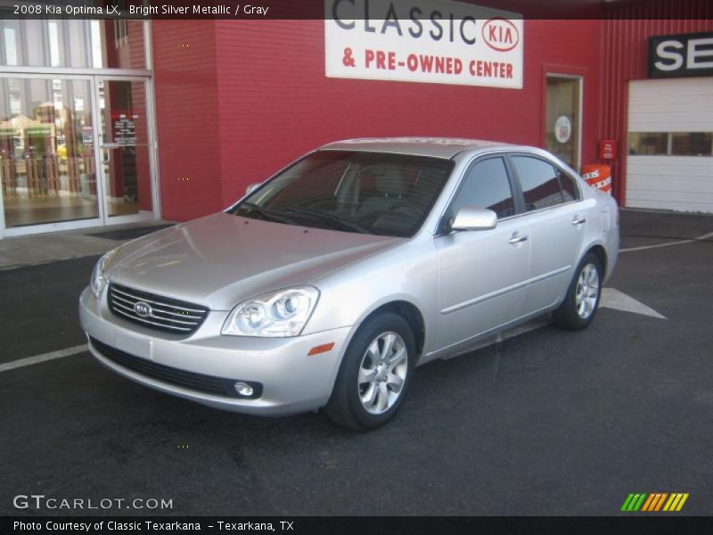 Bright Silver Metallic / Gray 2008 Kia Optima LX