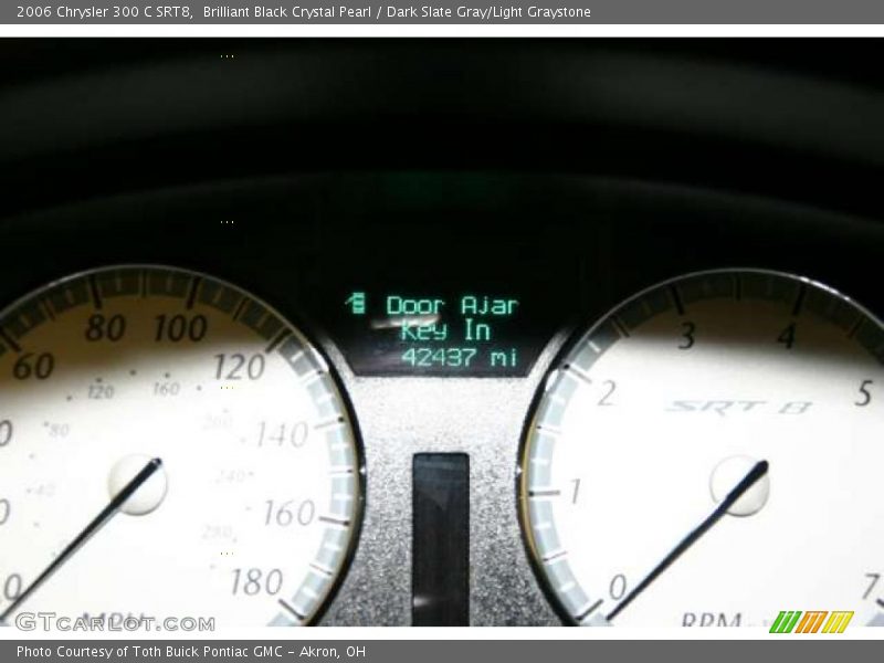Brilliant Black Crystal Pearl / Dark Slate Gray/Light Graystone 2006 Chrysler 300 C SRT8