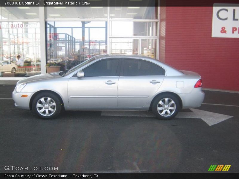 Bright Silver Metallic / Gray 2008 Kia Optima LX