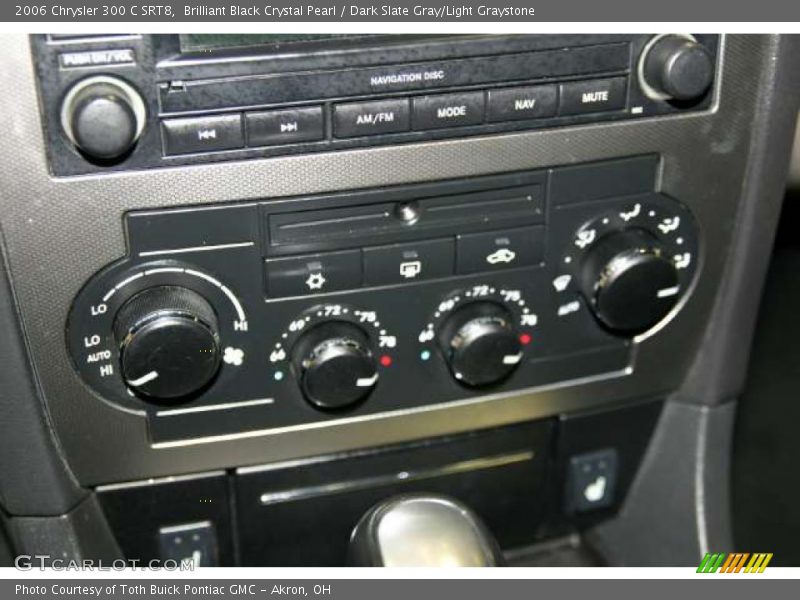 Brilliant Black Crystal Pearl / Dark Slate Gray/Light Graystone 2006 Chrysler 300 C SRT8