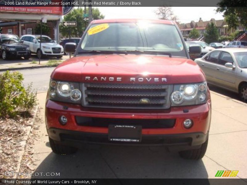 Rimini Red Metallic / Ebony Black 2006 Land Rover Range Rover Sport HSE
