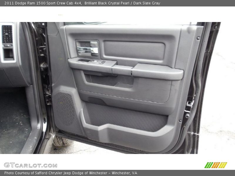 Brilliant Black Crystal Pearl / Dark Slate Gray 2011 Dodge Ram 1500 Sport Crew Cab 4x4