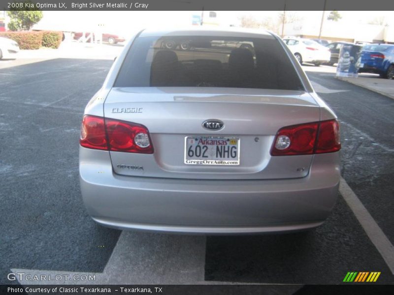 Bright Silver Metallic / Gray 2008 Kia Optima LX