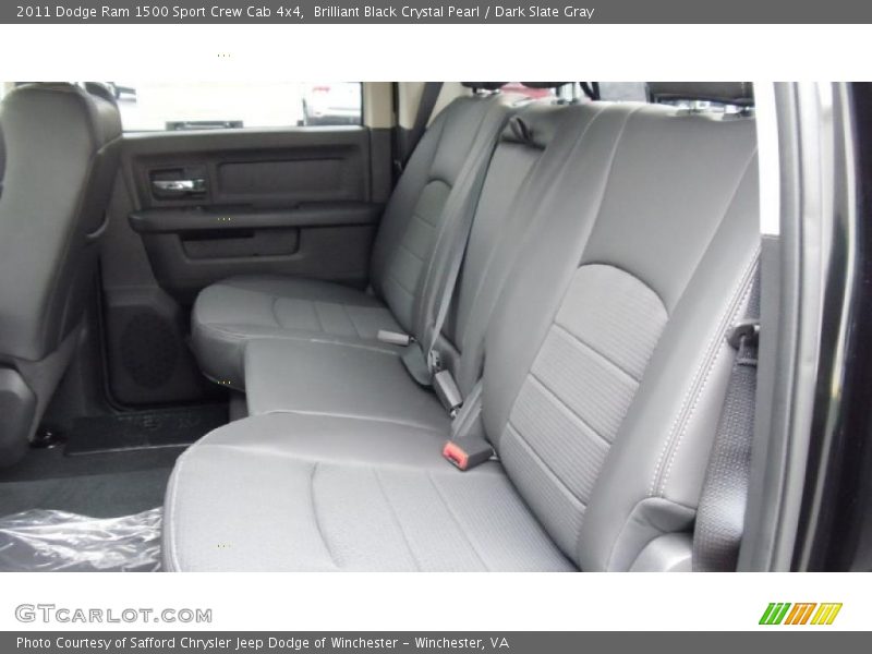 Brilliant Black Crystal Pearl / Dark Slate Gray 2011 Dodge Ram 1500 Sport Crew Cab 4x4