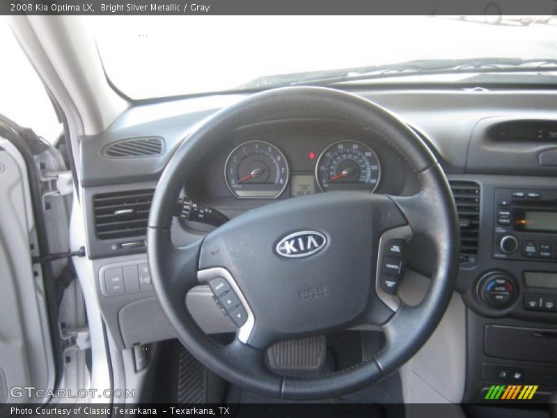 Bright Silver Metallic / Gray 2008 Kia Optima LX