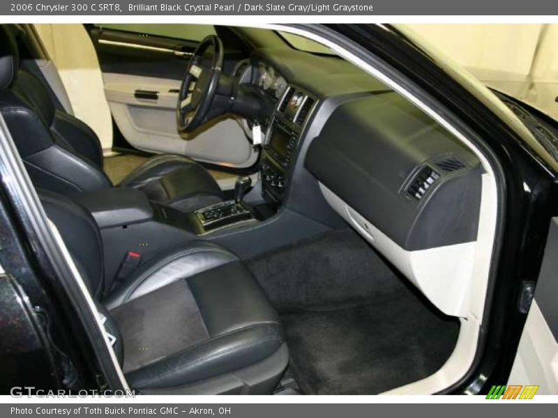 Brilliant Black Crystal Pearl / Dark Slate Gray/Light Graystone 2006 Chrysler 300 C SRT8