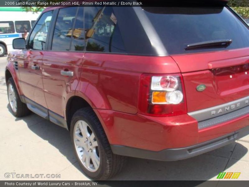 Rimini Red Metallic / Ebony Black 2006 Land Rover Range Rover Sport HSE