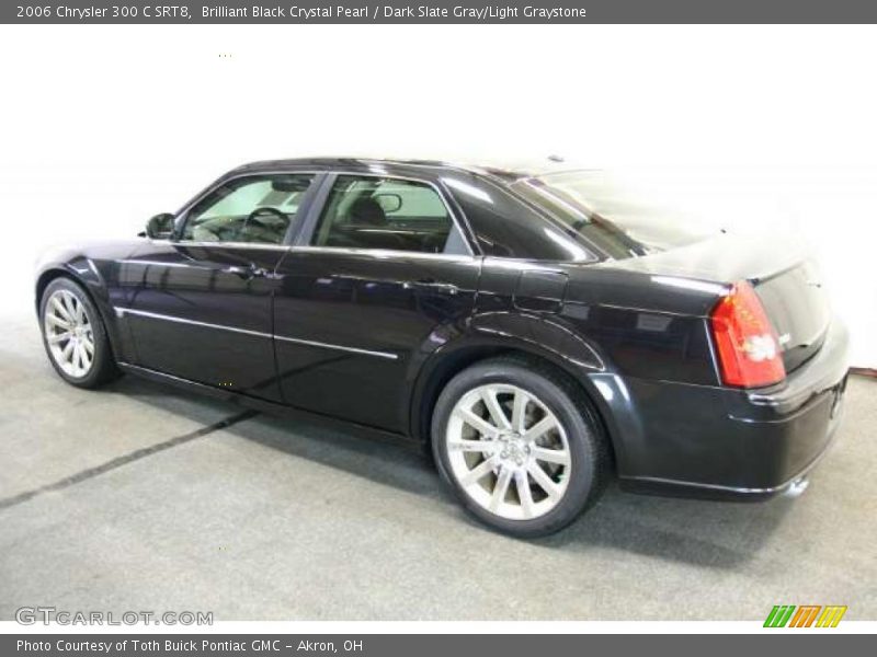 Brilliant Black Crystal Pearl / Dark Slate Gray/Light Graystone 2006 Chrysler 300 C SRT8