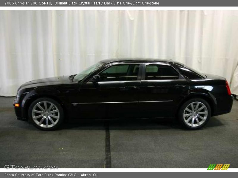 Brilliant Black Crystal Pearl / Dark Slate Gray/Light Graystone 2006 Chrysler 300 C SRT8