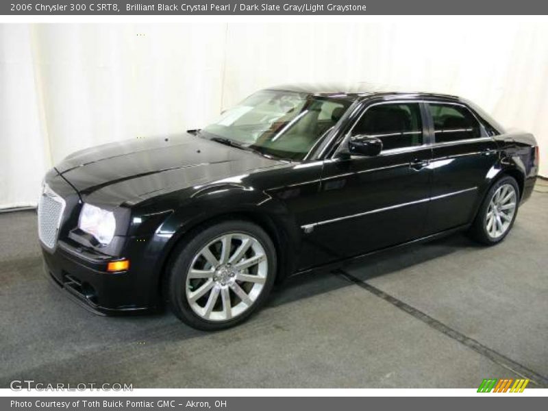 Brilliant Black Crystal Pearl / Dark Slate Gray/Light Graystone 2006 Chrysler 300 C SRT8