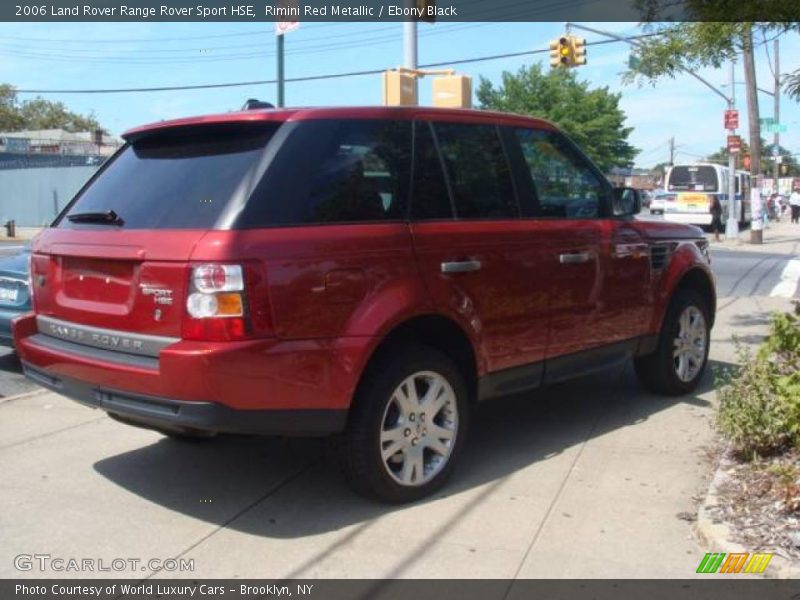 Rimini Red Metallic / Ebony Black 2006 Land Rover Range Rover Sport HSE