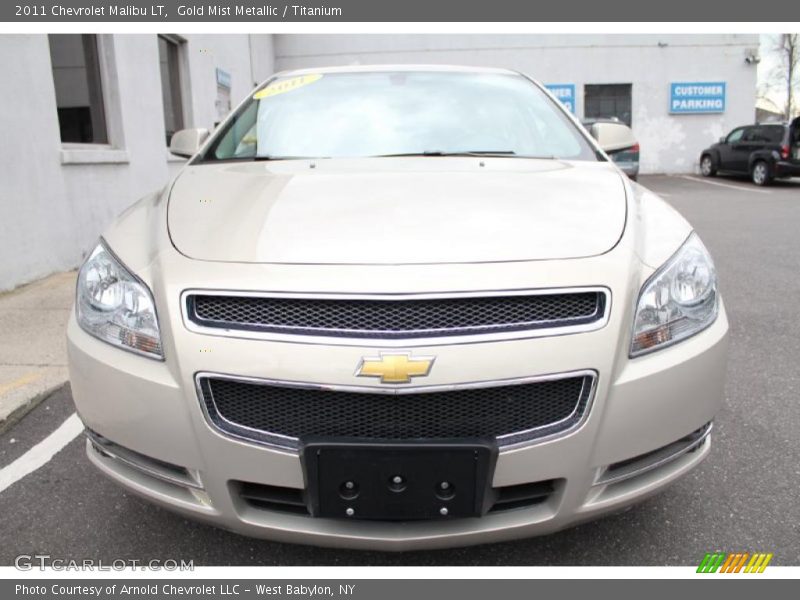 Gold Mist Metallic / Titanium 2011 Chevrolet Malibu LT
