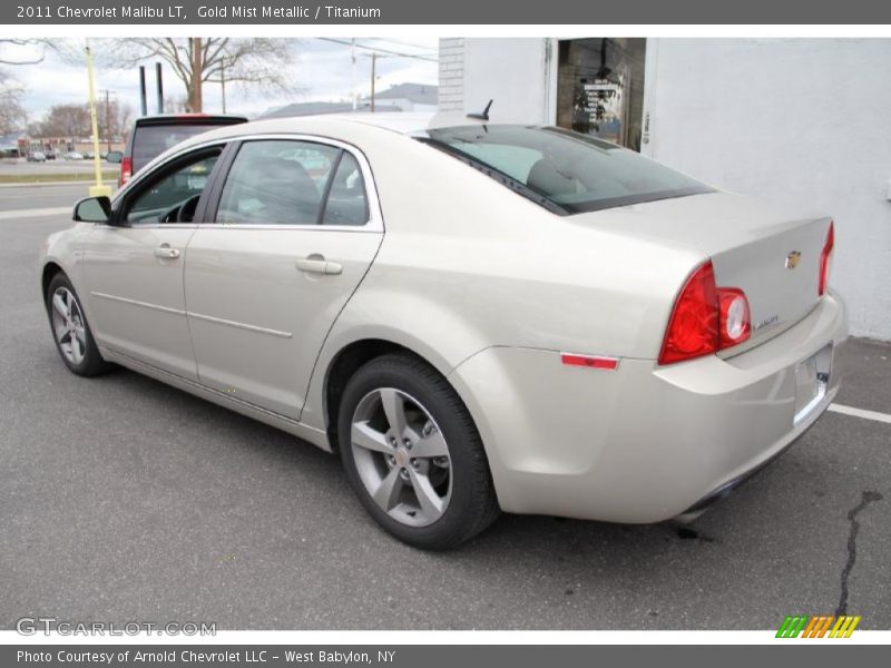 Gold Mist Metallic / Titanium 2011 Chevrolet Malibu LT