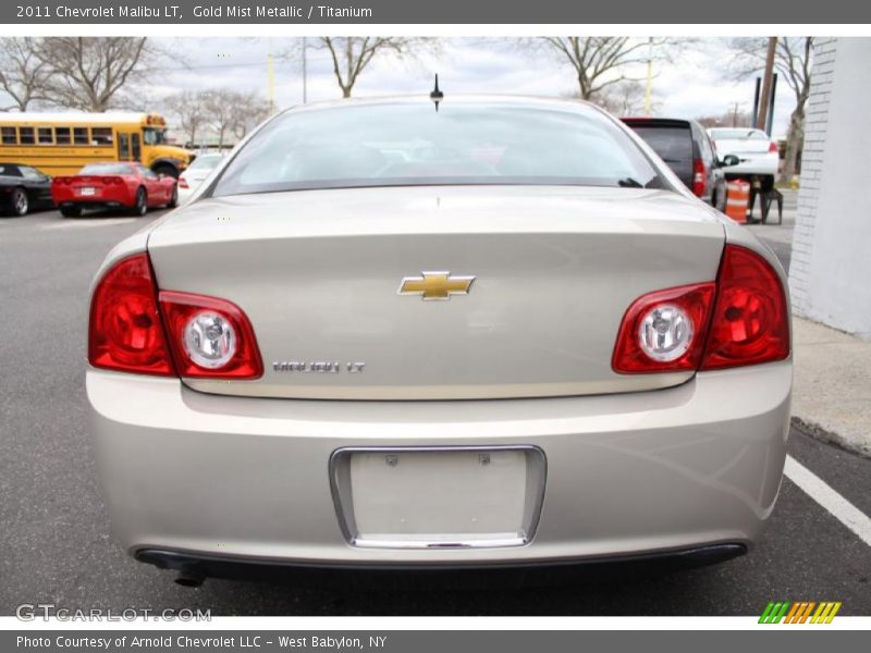 Gold Mist Metallic / Titanium 2011 Chevrolet Malibu LT