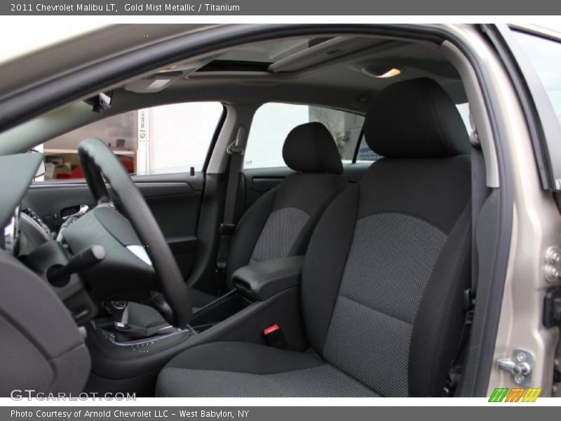 Gold Mist Metallic / Titanium 2011 Chevrolet Malibu LT
