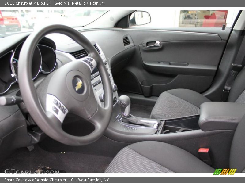 Gold Mist Metallic / Titanium 2011 Chevrolet Malibu LT