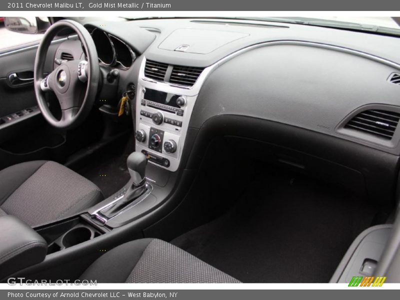 Gold Mist Metallic / Titanium 2011 Chevrolet Malibu LT