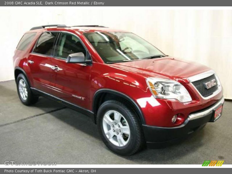 Dark Crimson Red Metallic / Ebony 2008 GMC Acadia SLE