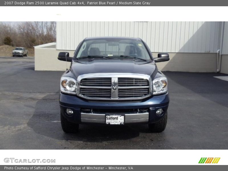 Patriot Blue Pearl / Medium Slate Gray 2007 Dodge Ram 2500 Laramie Quad Cab 4x4