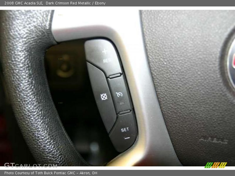 Dark Crimson Red Metallic / Ebony 2008 GMC Acadia SLE