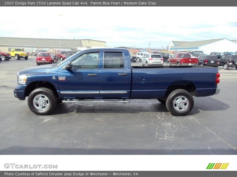 Patriot Blue Pearl / Medium Slate Gray 2007 Dodge Ram 2500 Laramie Quad Cab 4x4