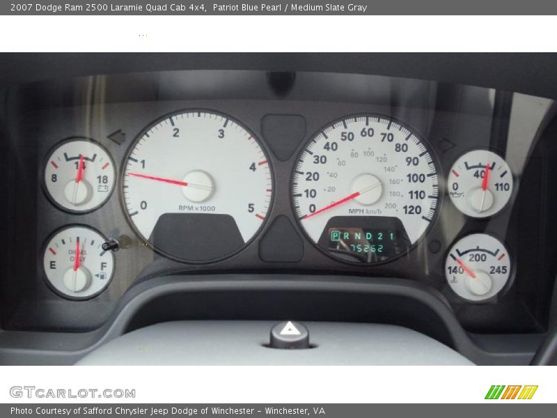 2007 Ram 2500 Laramie Quad Cab 4x4 Laramie Quad Cab 4x4 Gauges