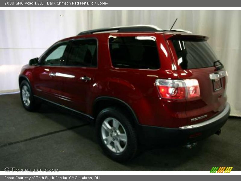Dark Crimson Red Metallic / Ebony 2008 GMC Acadia SLE