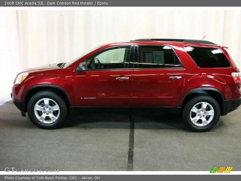 Dark Crimson Red Metallic / Ebony 2008 GMC Acadia SLE