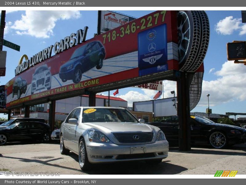 Mercury Metallic / Black 2004 Lexus LS 430
