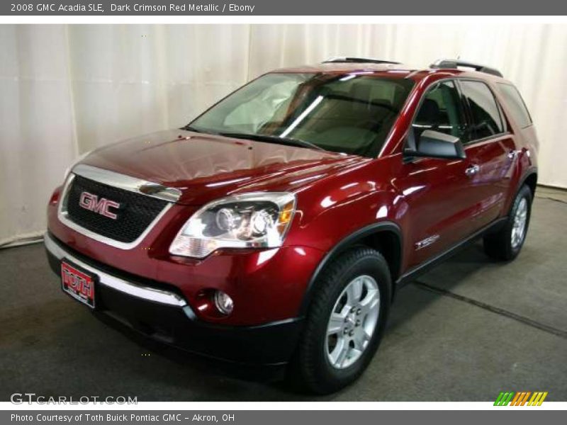 Dark Crimson Red Metallic / Ebony 2008 GMC Acadia SLE