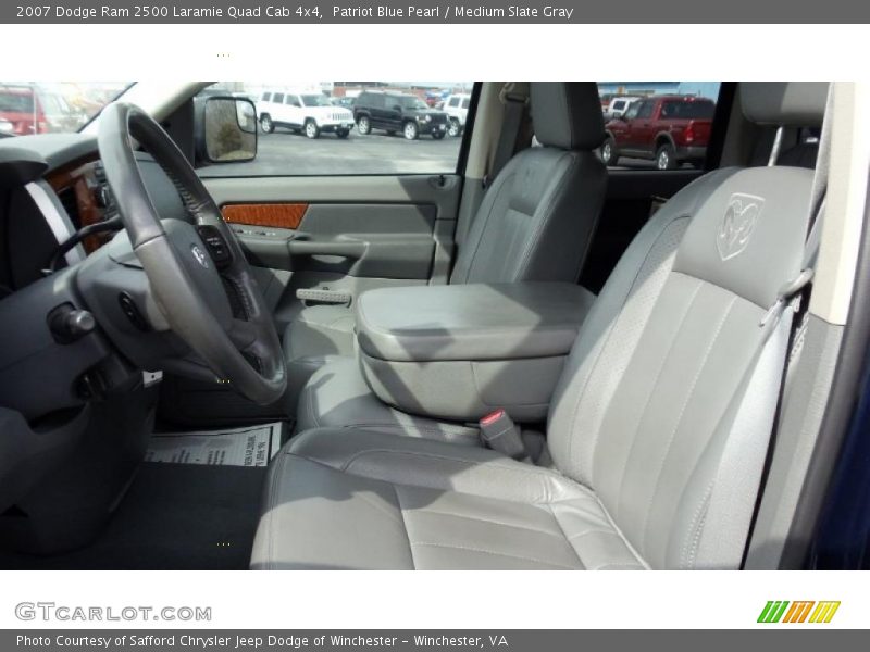 Patriot Blue Pearl / Medium Slate Gray 2007 Dodge Ram 2500 Laramie Quad Cab 4x4