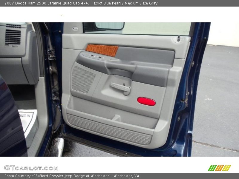 Patriot Blue Pearl / Medium Slate Gray 2007 Dodge Ram 2500 Laramie Quad Cab 4x4