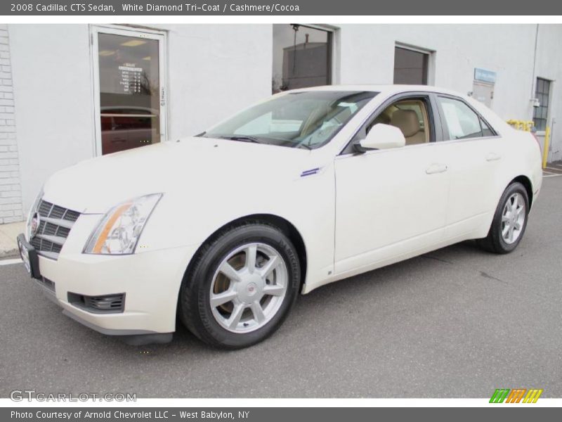 White Diamond Tri-Coat / Cashmere/Cocoa 2008 Cadillac CTS Sedan
