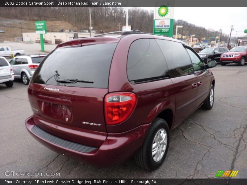 Deep Molten Red Pearl / Sandstone 2003 Dodge Caravan Sport