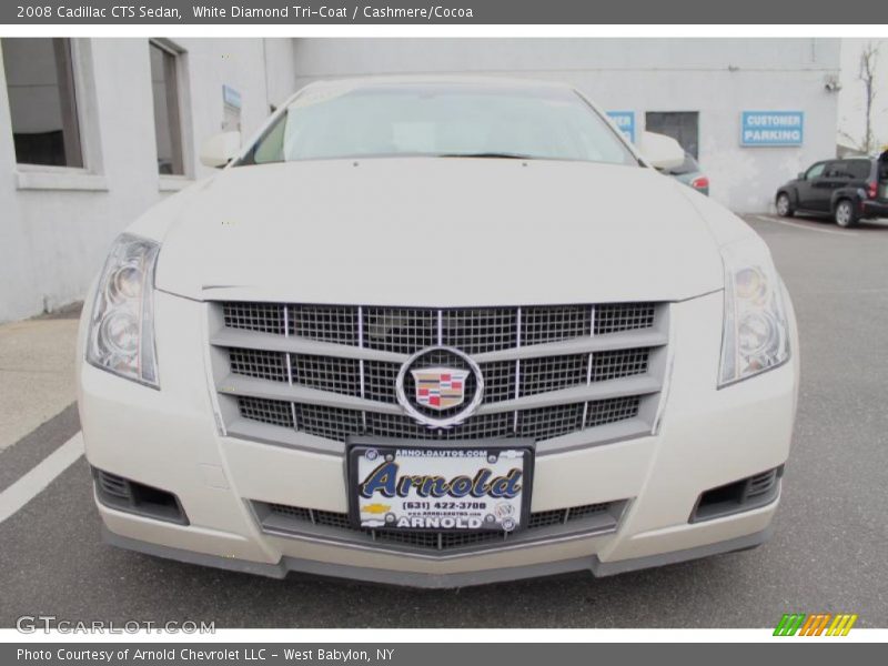 White Diamond Tri-Coat / Cashmere/Cocoa 2008 Cadillac CTS Sedan
