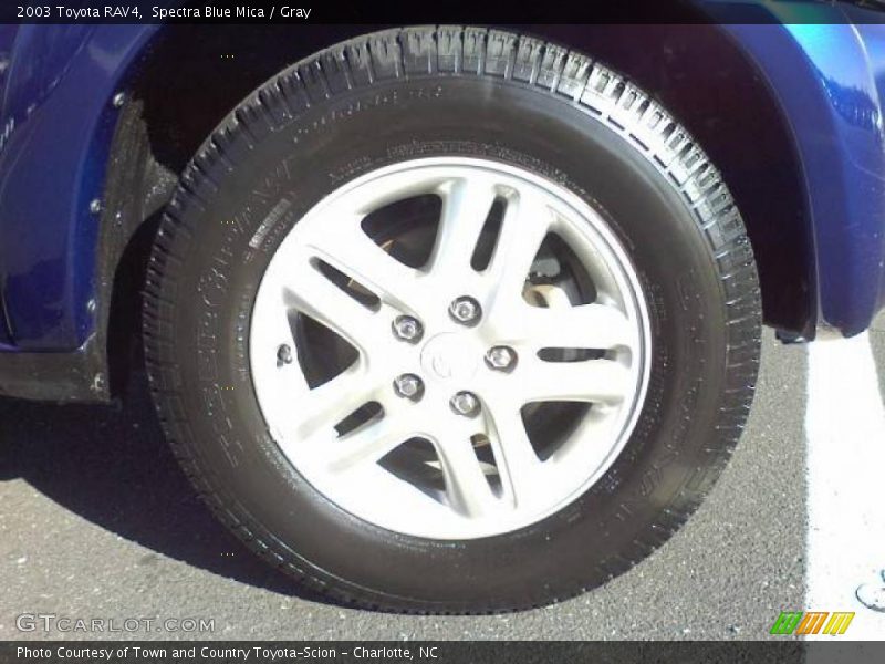Spectra Blue Mica / Gray 2003 Toyota RAV4