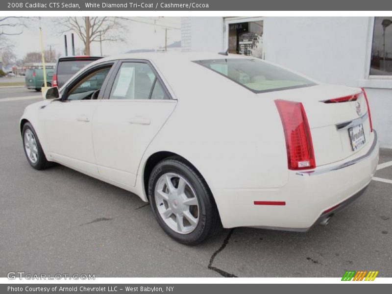 White Diamond Tri-Coat / Cashmere/Cocoa 2008 Cadillac CTS Sedan