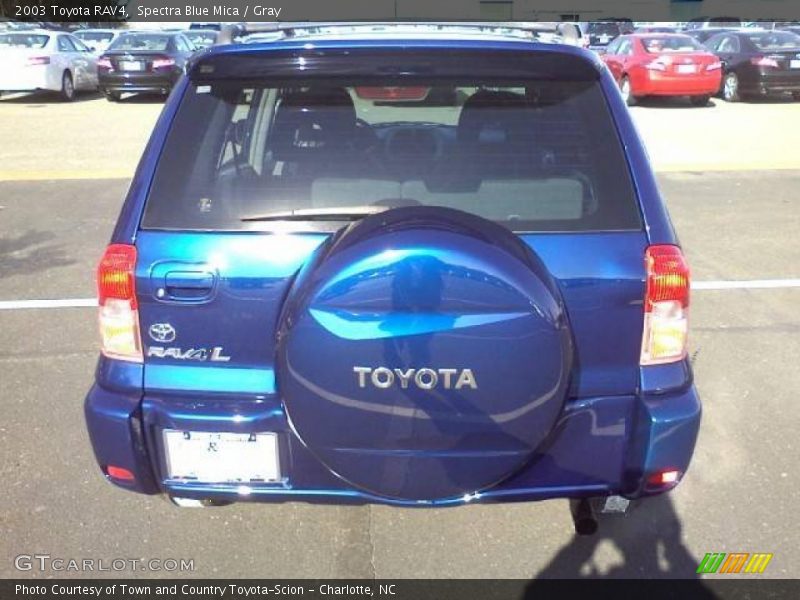 Spectra Blue Mica / Gray 2003 Toyota RAV4
