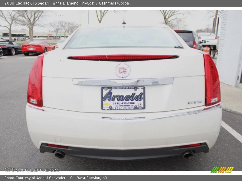 White Diamond Tri-Coat / Cashmere/Cocoa 2008 Cadillac CTS Sedan