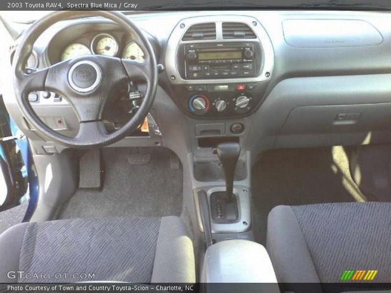 Spectra Blue Mica / Gray 2003 Toyota RAV4