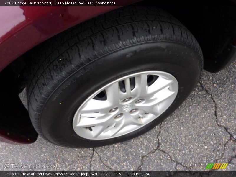 Deep Molten Red Pearl / Sandstone 2003 Dodge Caravan Sport