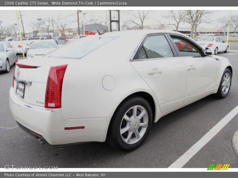 White Diamond Tri-Coat / Cashmere/Cocoa 2008 Cadillac CTS Sedan