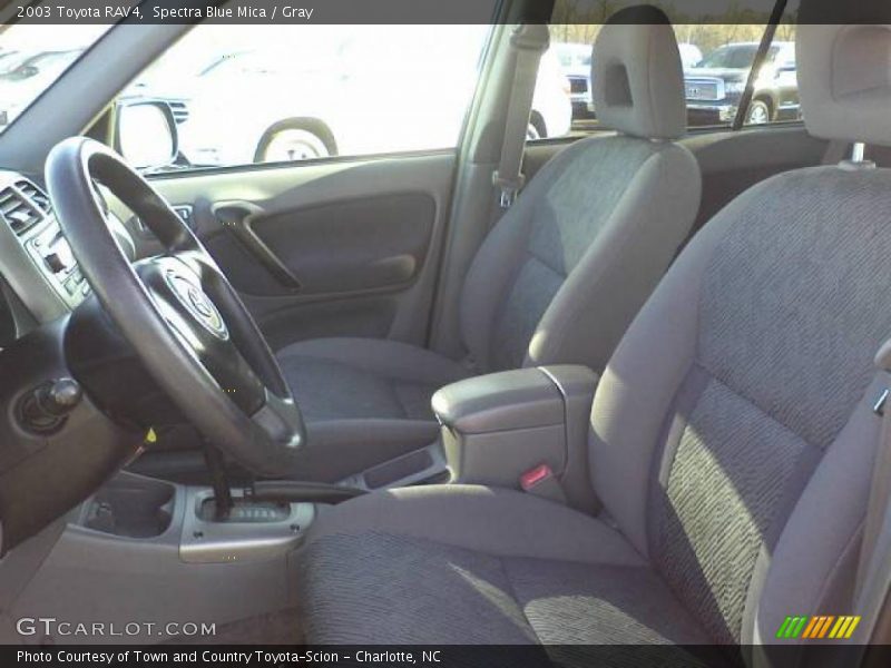 Spectra Blue Mica / Gray 2003 Toyota RAV4